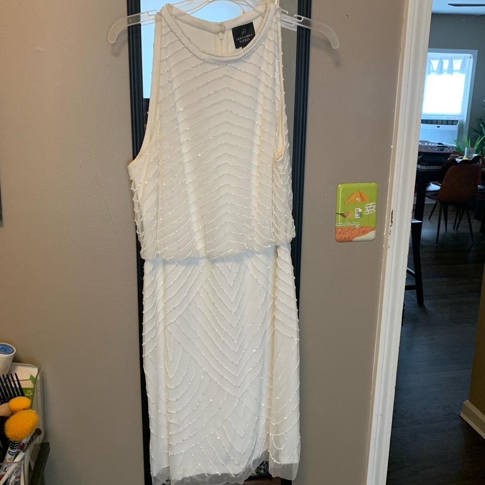 White cocktail dress
